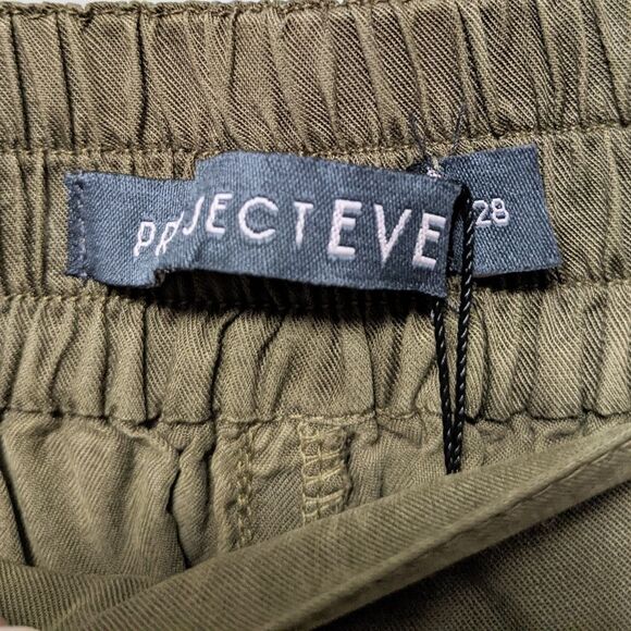 NWT PROJECT EVE 100% Lyocell Button Side Wide Leg Pants 28 - Picture 3 of 6